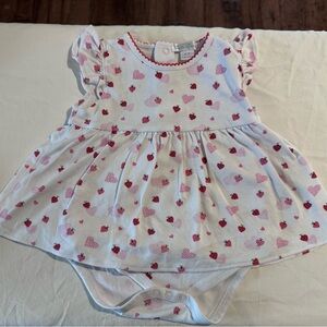 Kissy Kissy White and Pink heart bubble dress